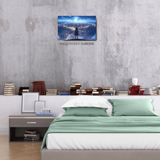 ACA084-Earth Metal Poster by Alumenarc