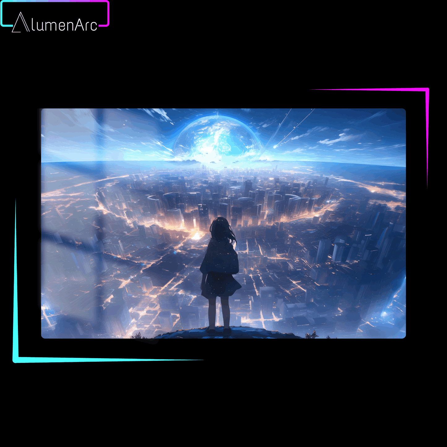 ACA084-Earth Metal Poster by Alumenarc