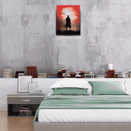 C013-Samurai Metal Poster by Alumenarc