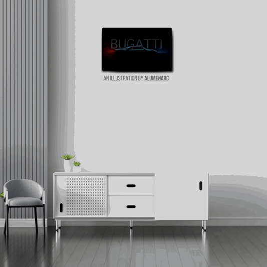 C045-Bugatti Metal Poster by Alumenarc