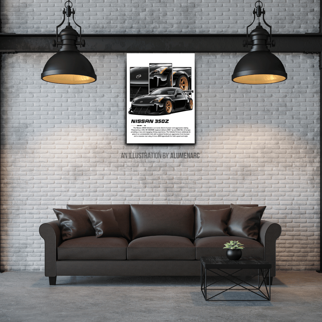 C111 - 350z Metal Poster by Alumenarc