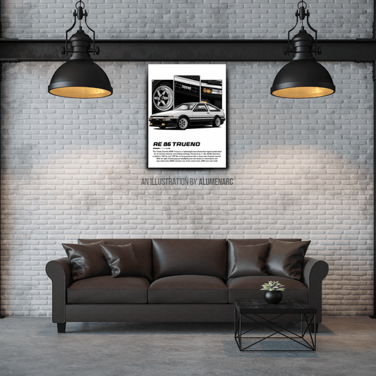 C116 - RE86 Metal Poster by Alumenarc