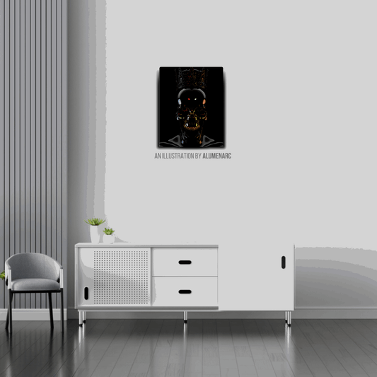 CA010-Skull Metal Poster by Alumenarc