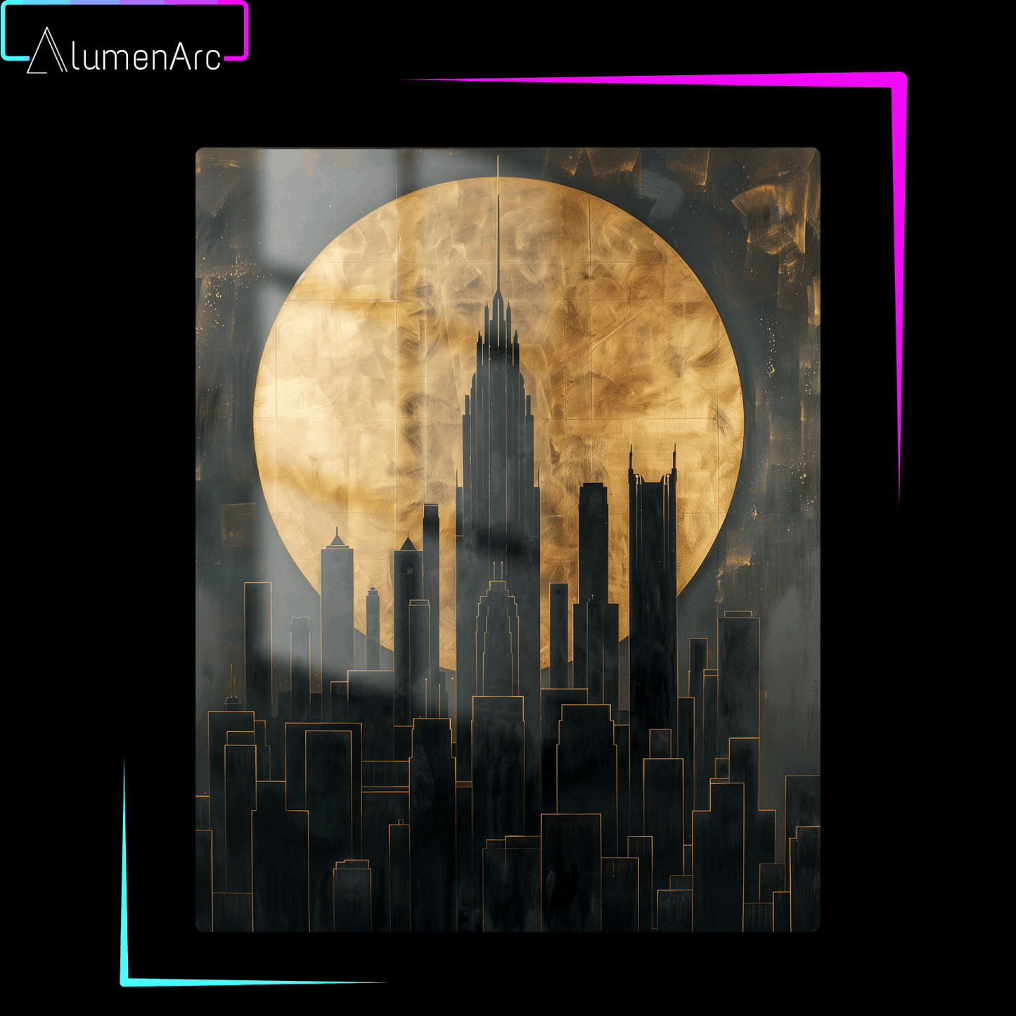 CA069-Buildings Metal Poster by Alumenarc