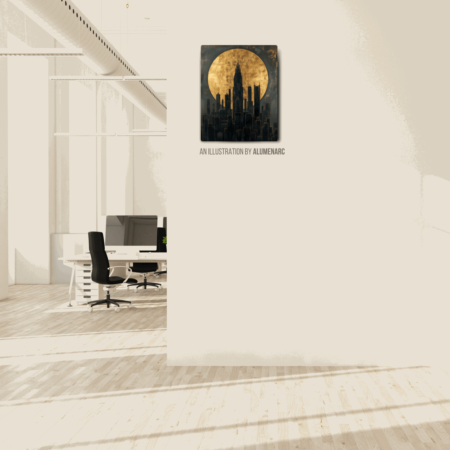 CA069-Buildings Metal Poster by Alumenarc