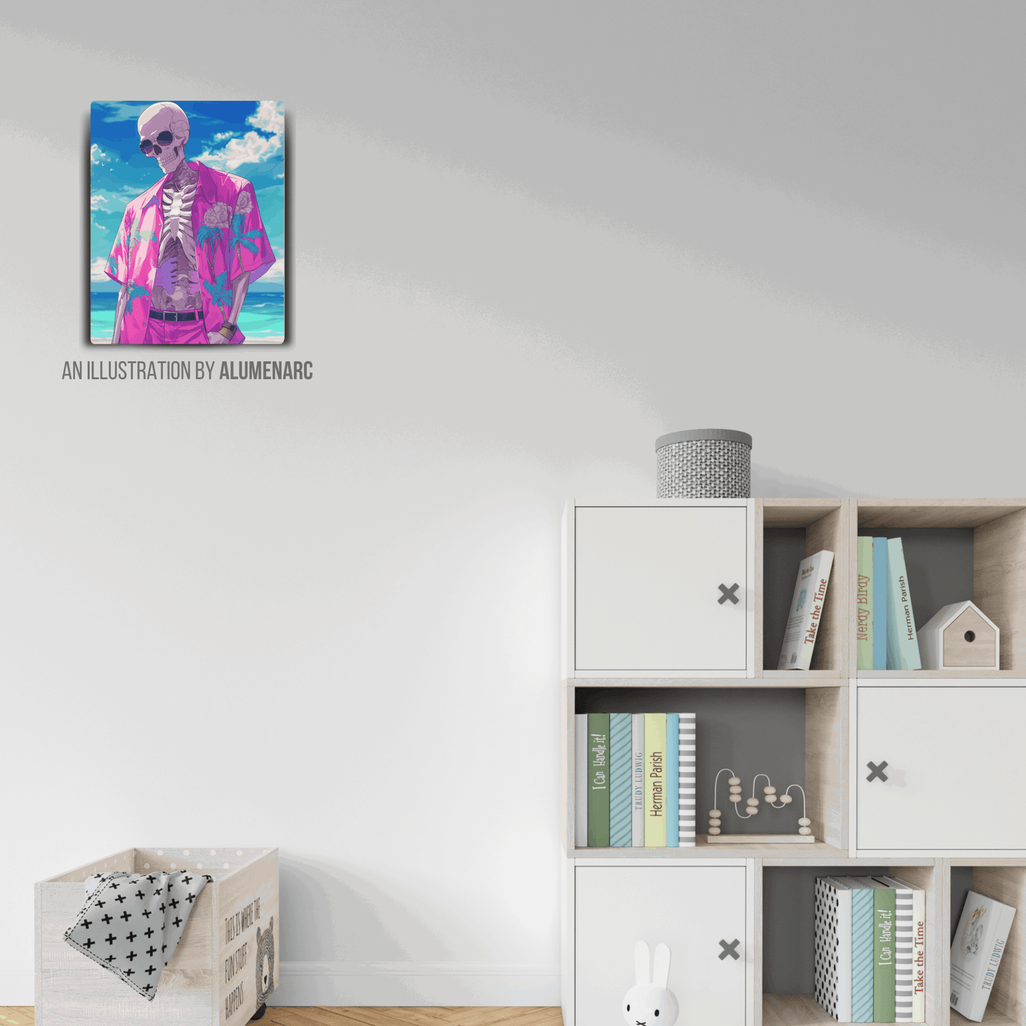 CA075-Skull Metal Poster by Alumenarc