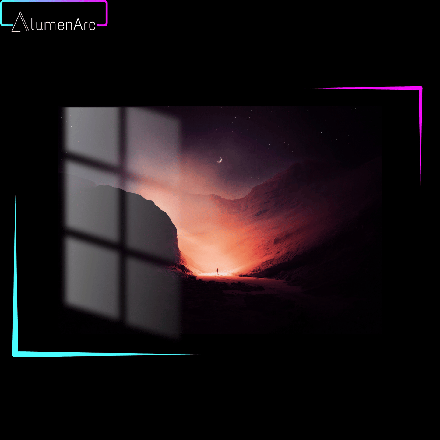 CA108 - ALONE Metal Poster by Alumenarc