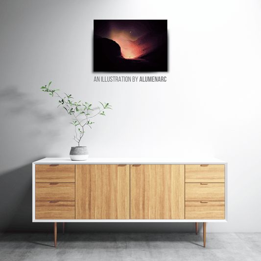 CA108 - ALONE Metal Poster by Alumenarc