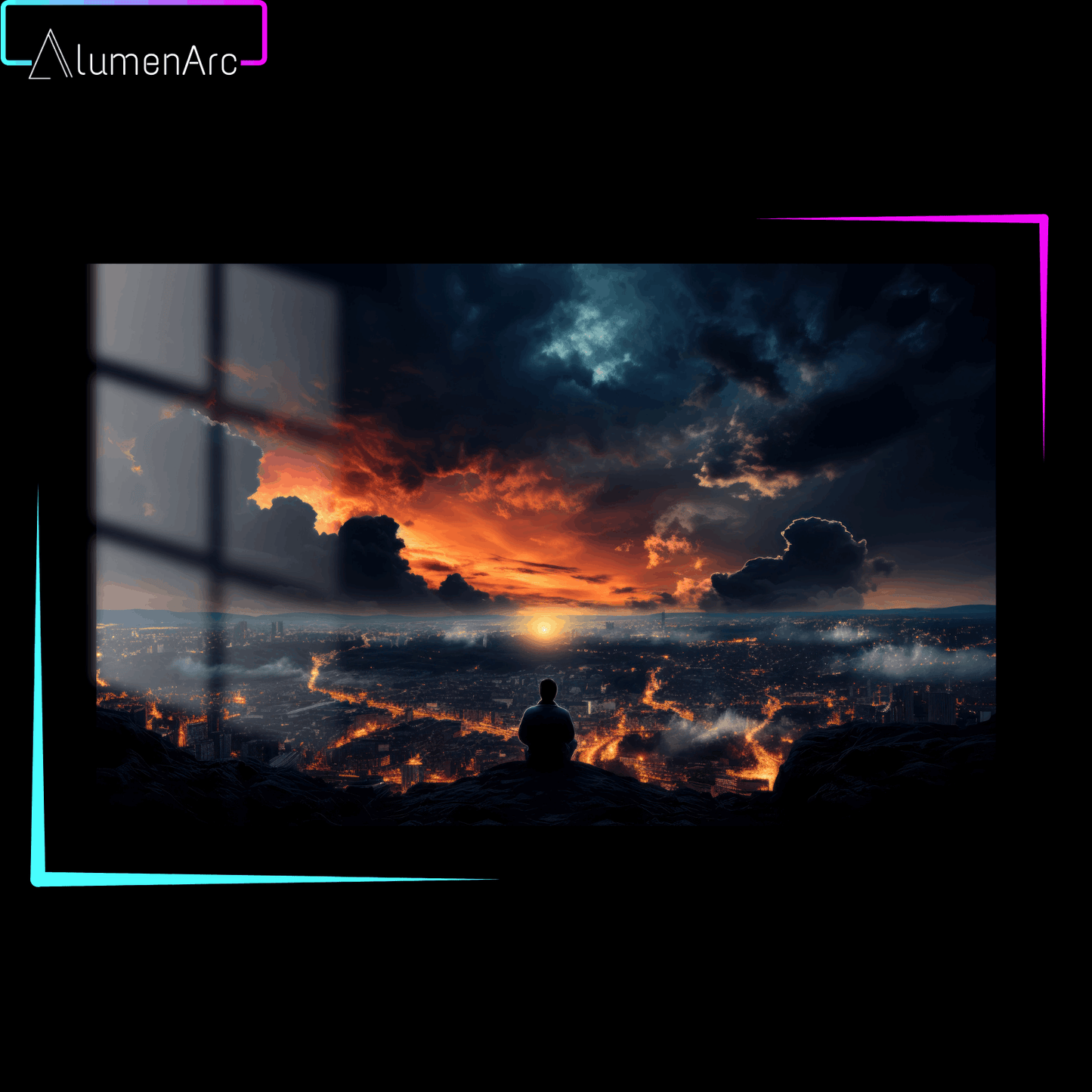 CAS039-A Distant View Metal Poster by Alumenarc