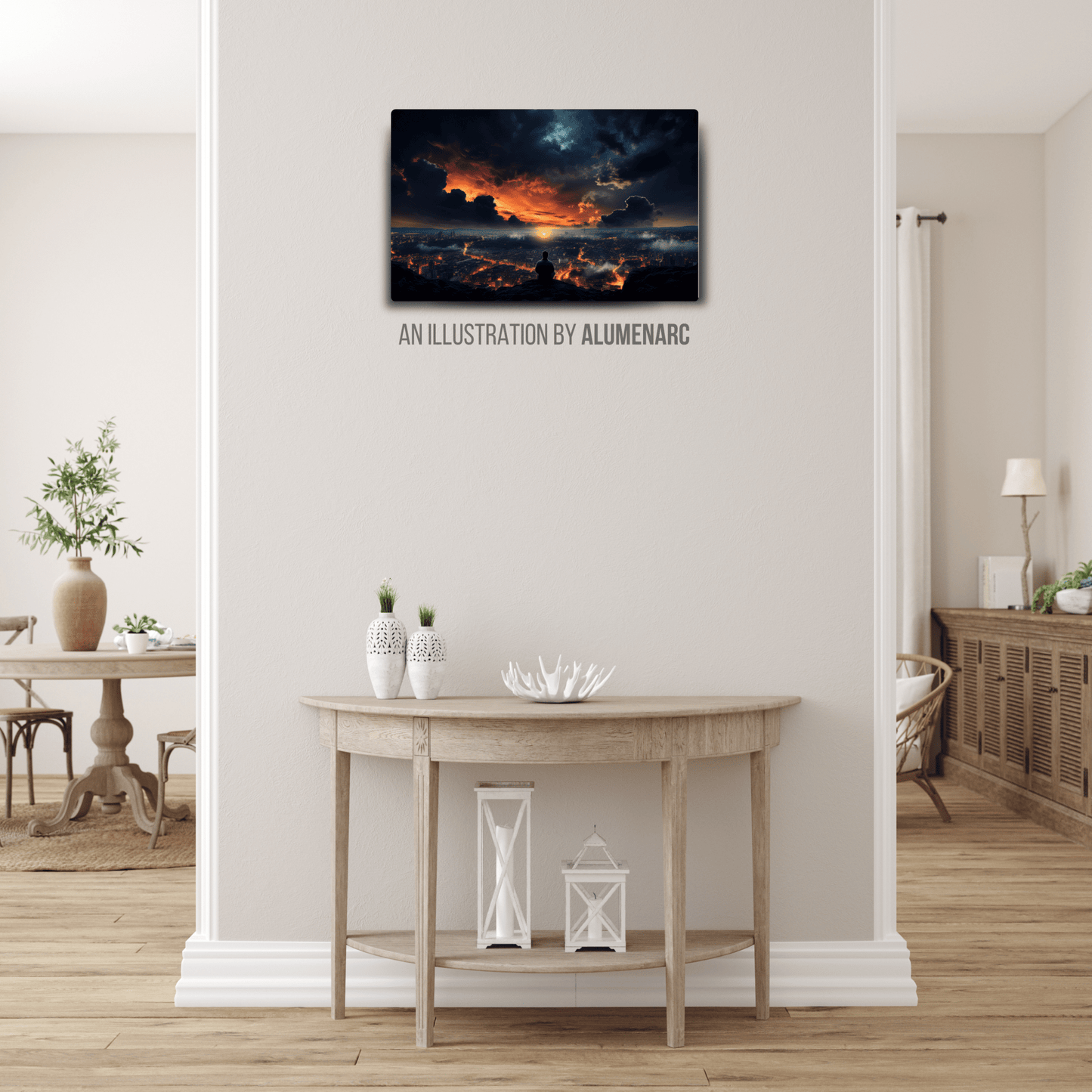 CAS039-A Distant View Metal Poster by Alumenarc