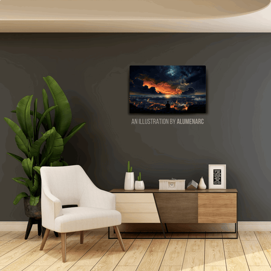 CAS039-A Distant View Metal Poster by Alumenarc