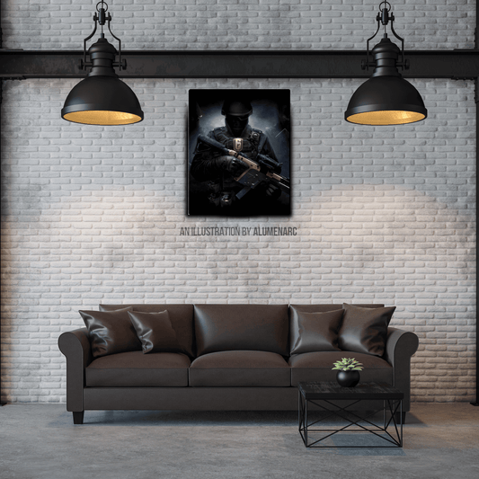 G049-COD Metal Poster by Alumenarc