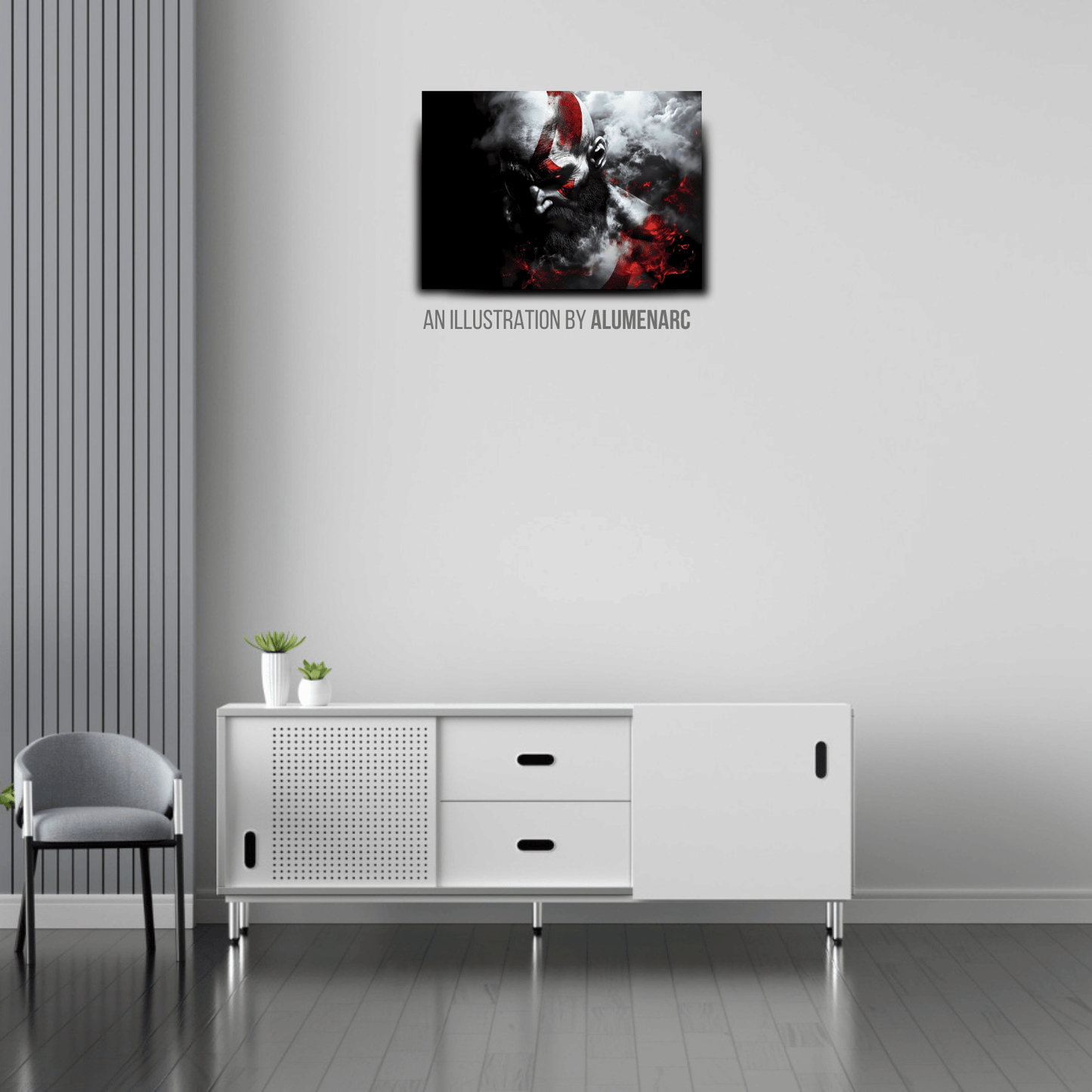 G110 - GOW Metal Poster by Alumenarc