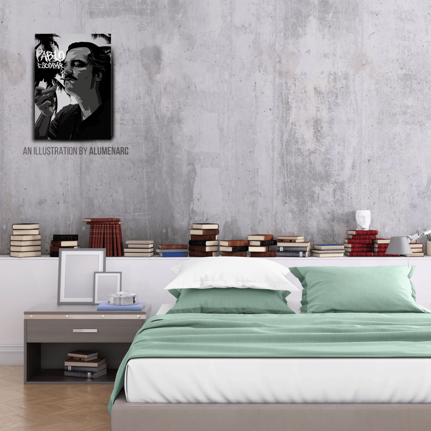 G111 - PABLO Metal Poster by Alumenarc