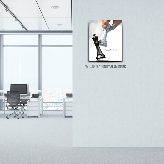 Q053-Focus on the Best Metal Poster by Alumenarc