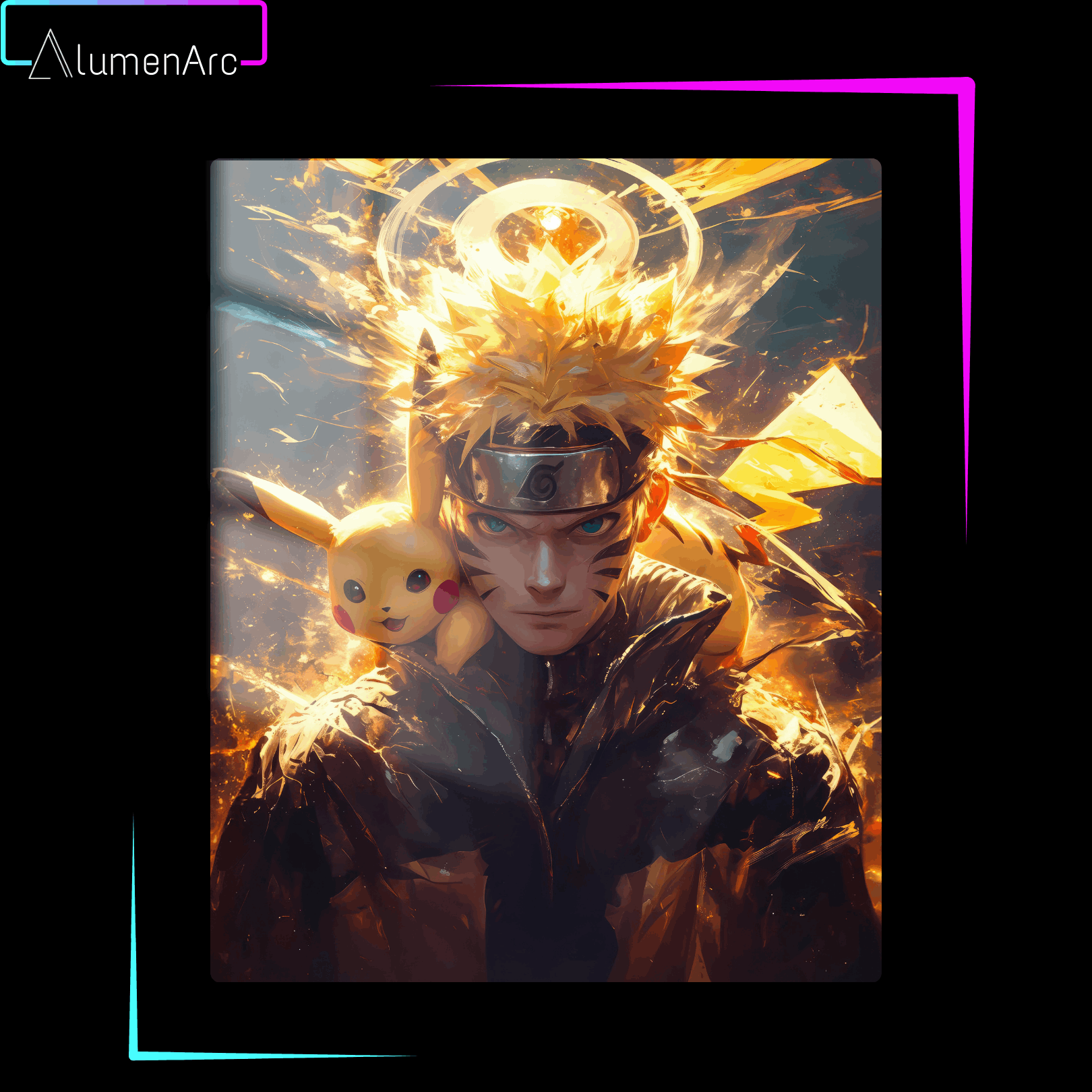 A020-N&P Metal Poster by Alumenarc