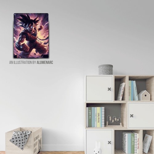 A076 - G Metal Poster by Alumenarc