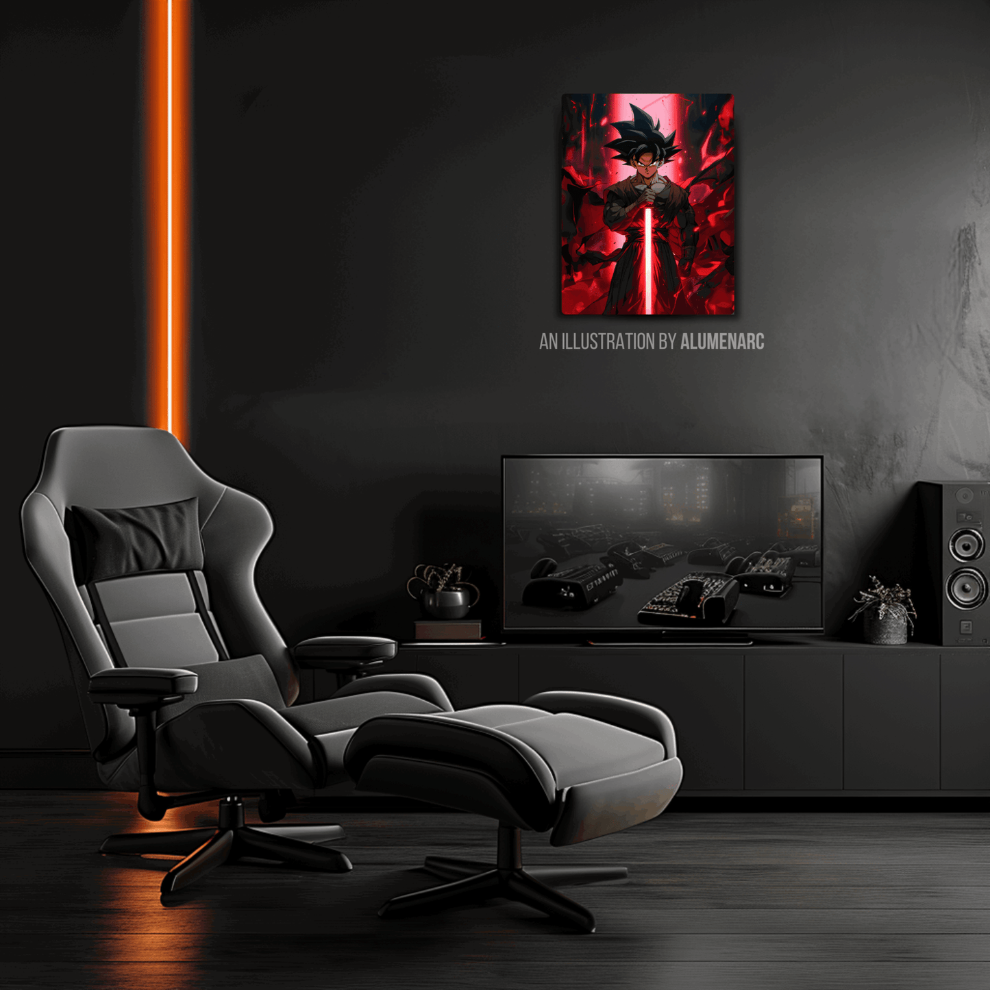 A077-G Metal Poster by Alumenarc