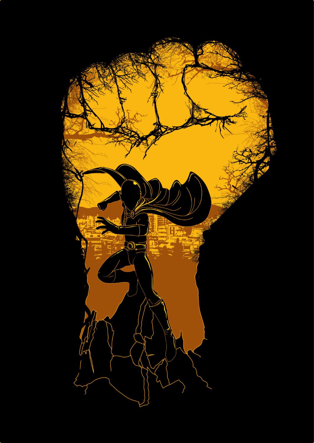 A081 - OP Metal Poster by Alumenarc