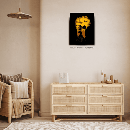 A081-OP Metal Poster by Alumenarc