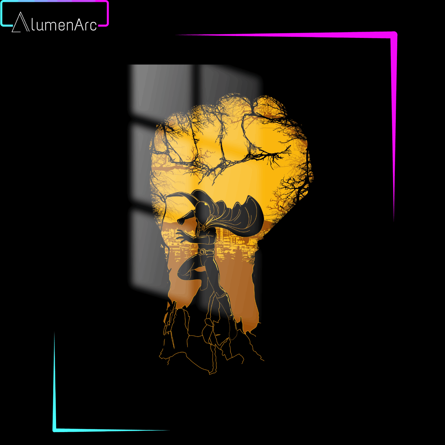 A081-OP Metal Poster by Alumenarc