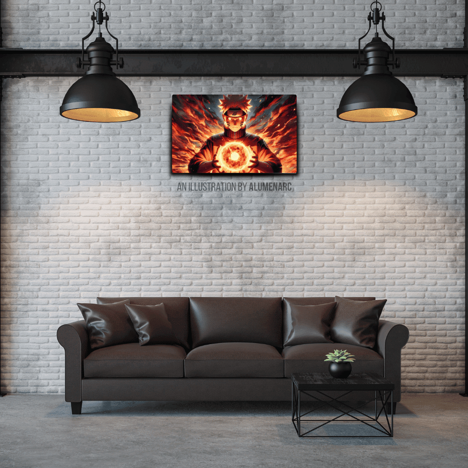 A085 - N Metal Poster by Alumenarc