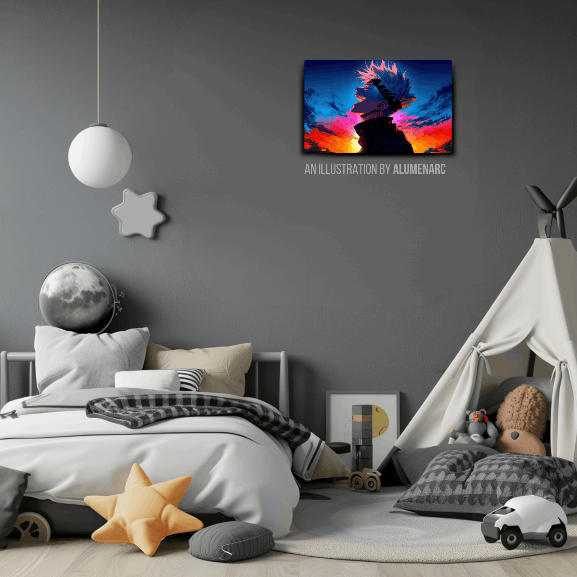 A086-JJ Metal Poster by Alumenarc