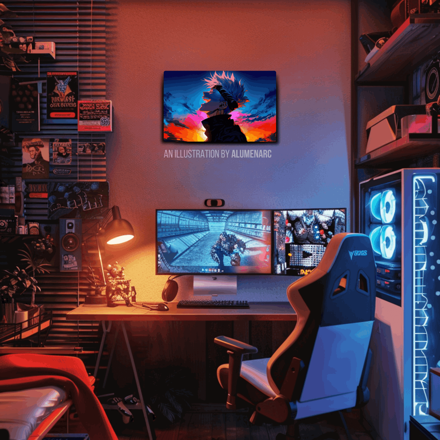 A086-JJ Metal Poster by Alumenarc