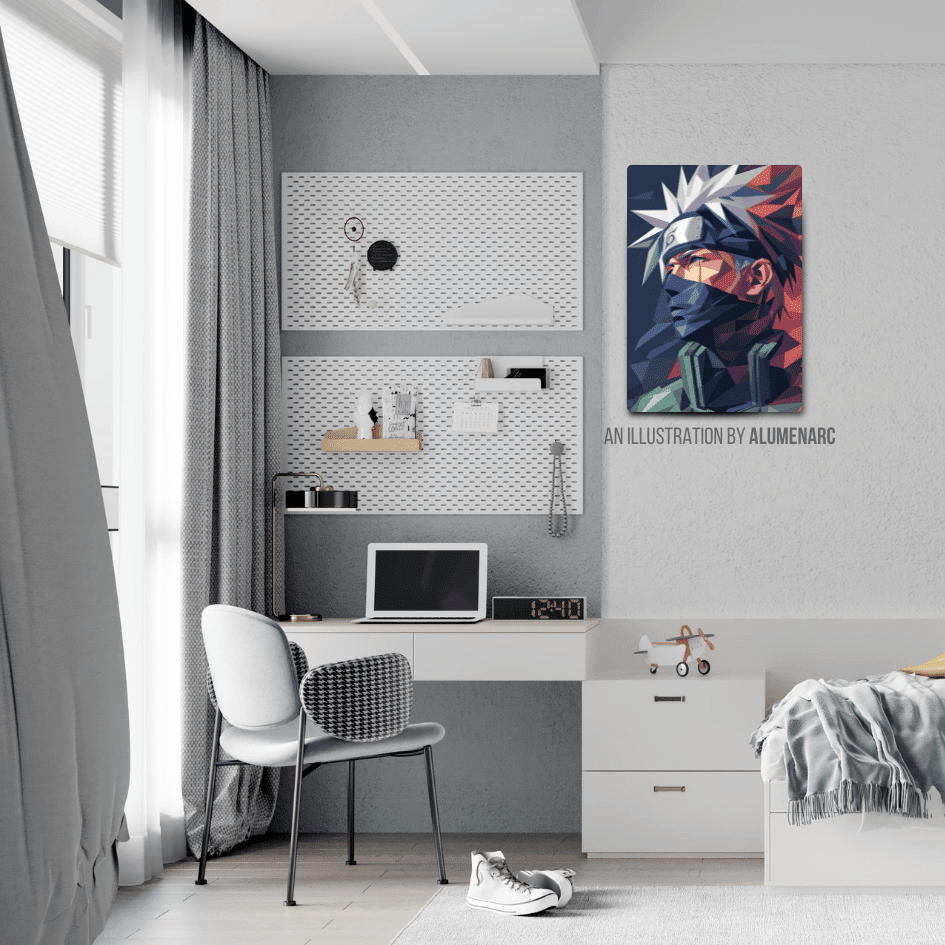 ACA073 - N Metal Poster by Alumenarc