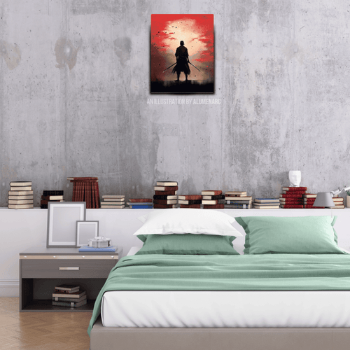 C013 - Samurai Metal Poster by Alumenarc