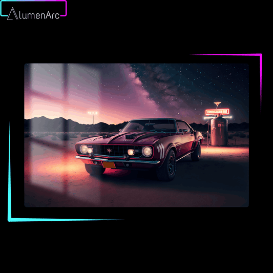 C022-Muscle Car Metal Poster by Alumenarc