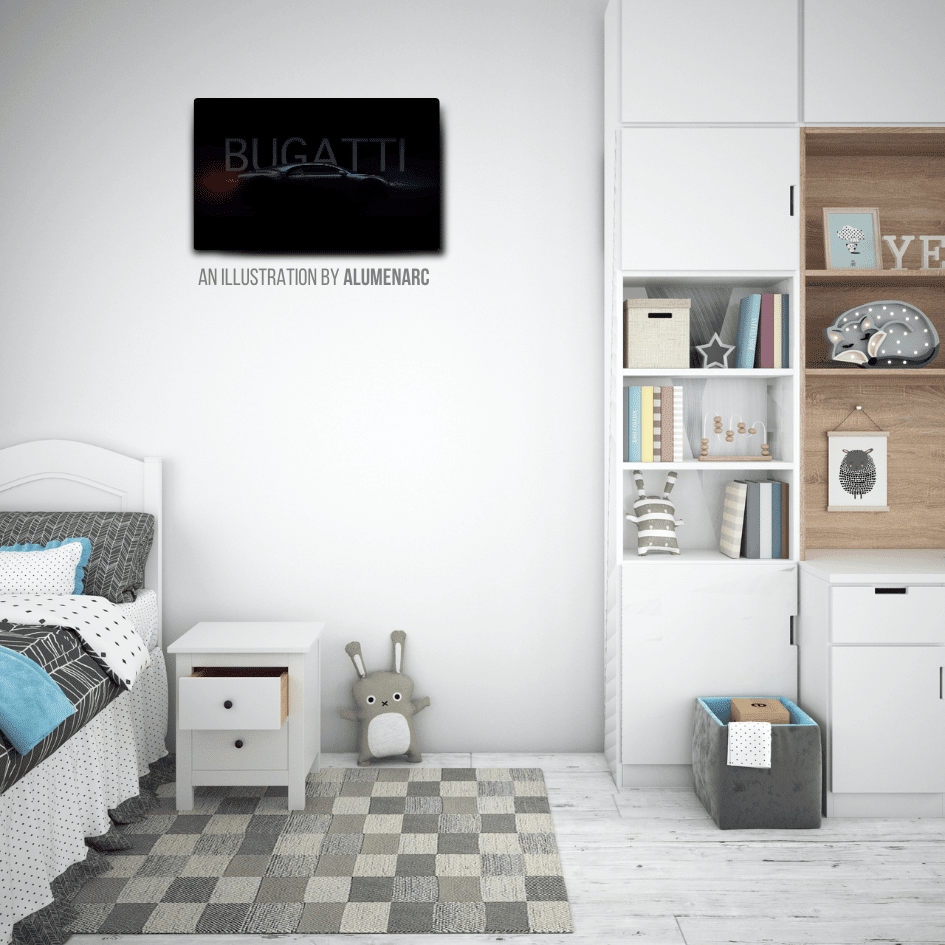 C045 - Bugatti Metal Poster by Alumenarc