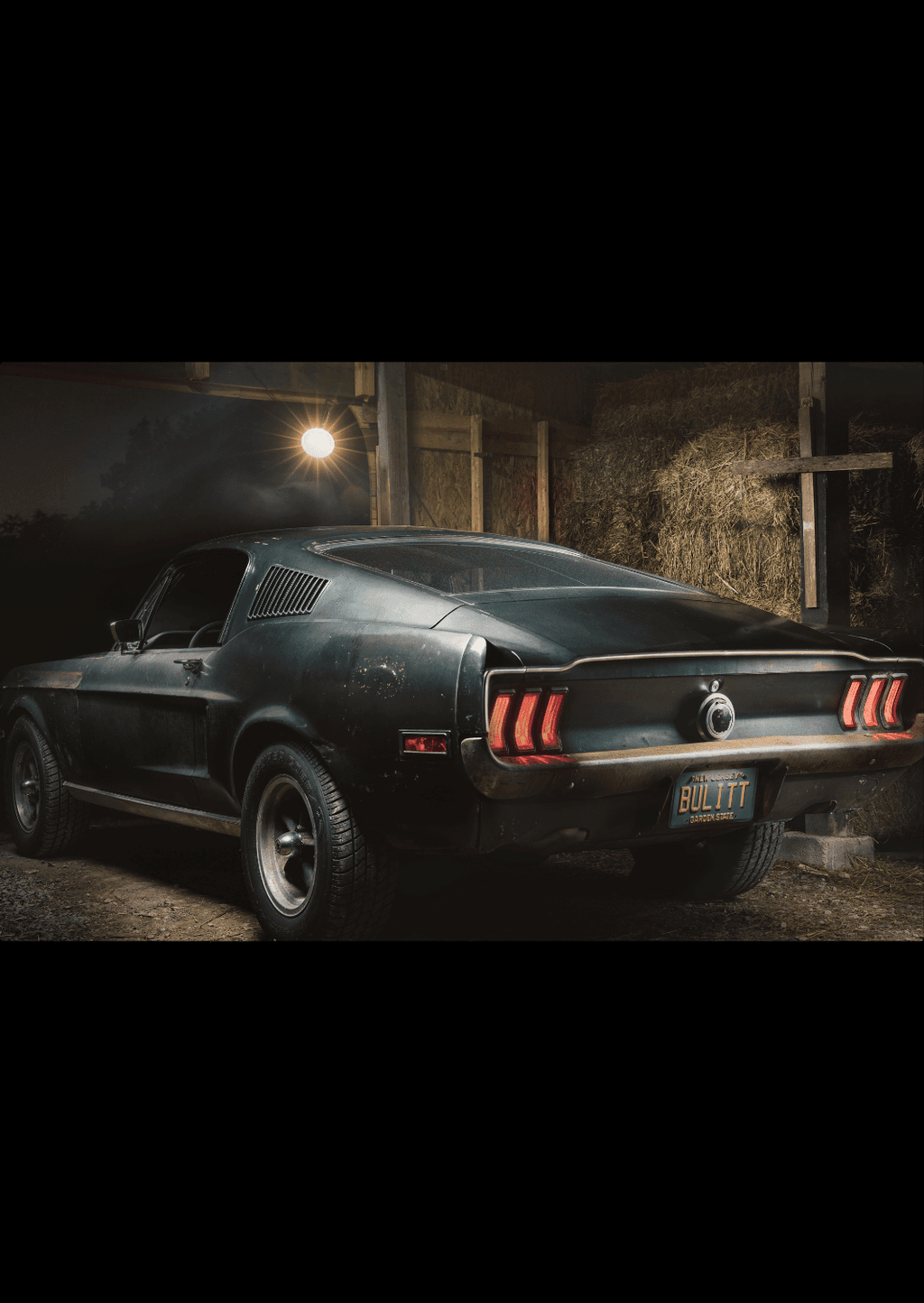 C047 - Bullit Back Metal Poster by Alumenarc