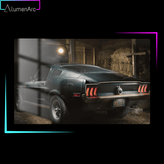 C047-Bullit Back Metal Poster by Alumenarc