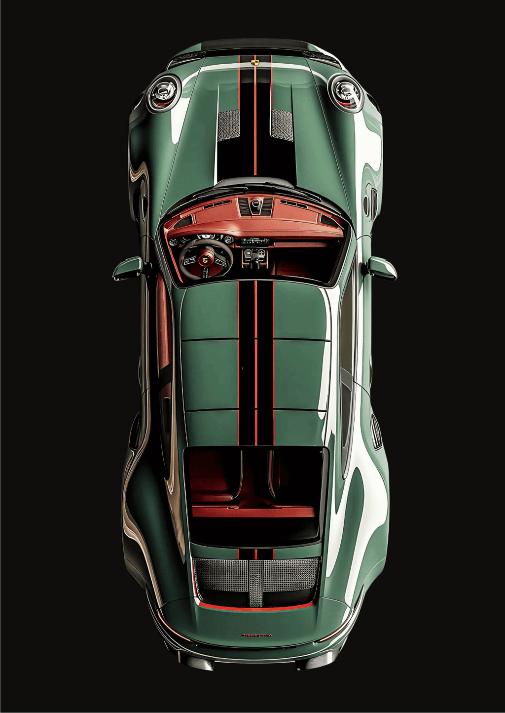 C056 - Bird View Metal Poster by Alumenarc