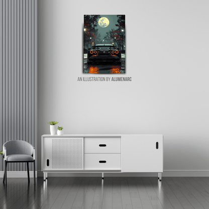 C060-GTR Back Metal Poster by Alumenarc