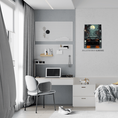 C060-GTR Back Metal Poster by Alumenarc