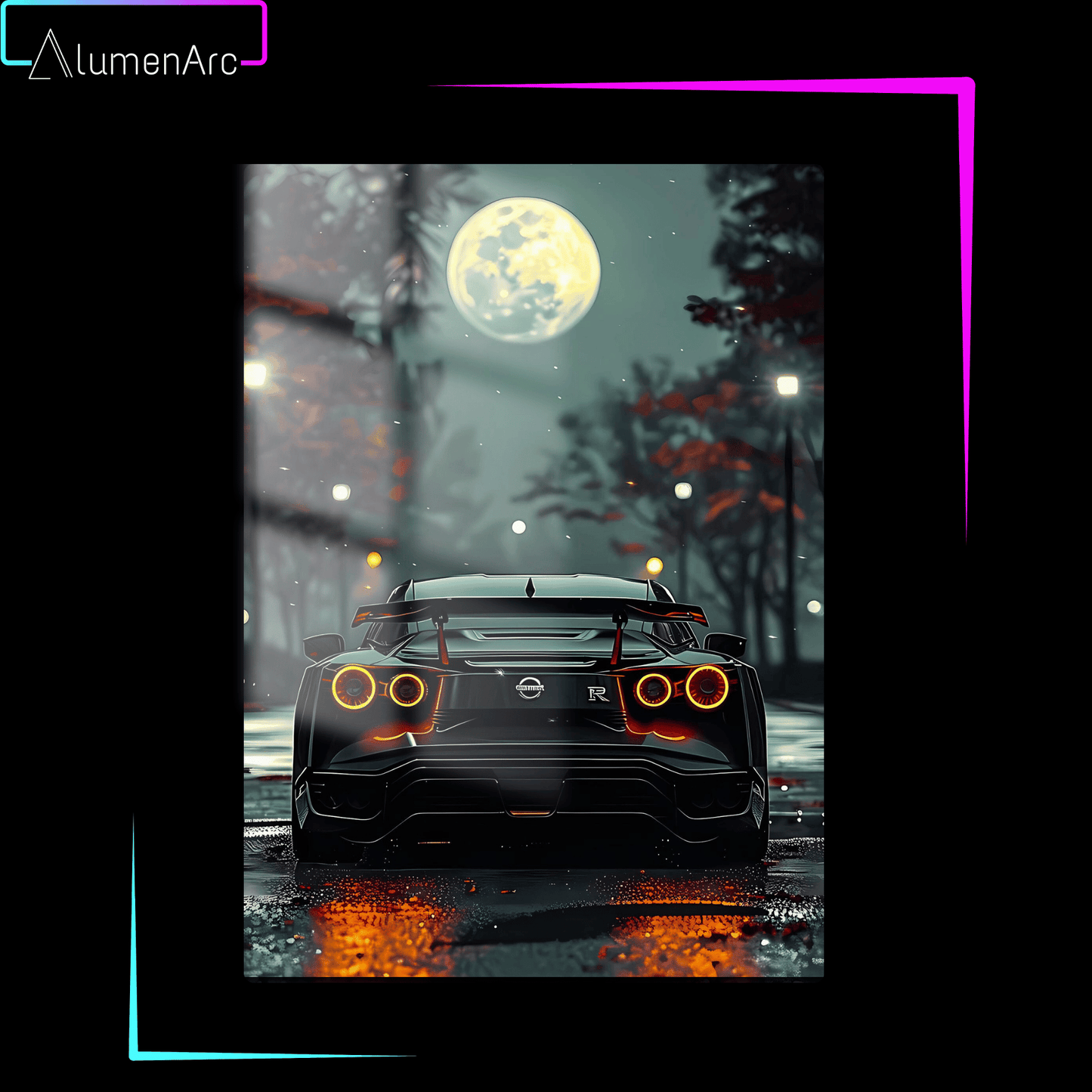 C060-GTR Back Metal Poster by Alumenarc