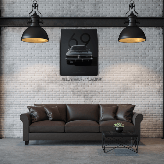 C079 - 69 Metal Poster by Alumenarc