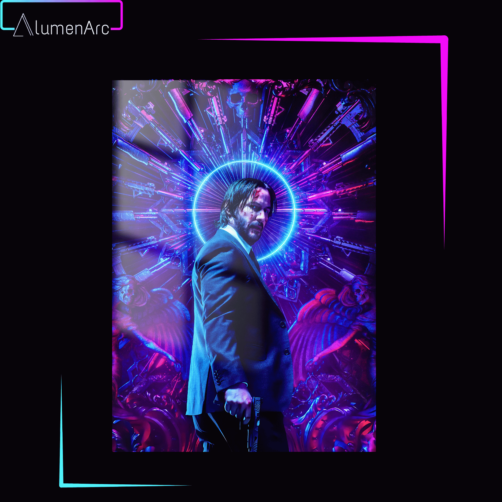 C107 - JW Metal Poster by Alumenarc