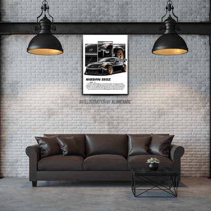 C111 - 350z Metal Poster by Alumenarc