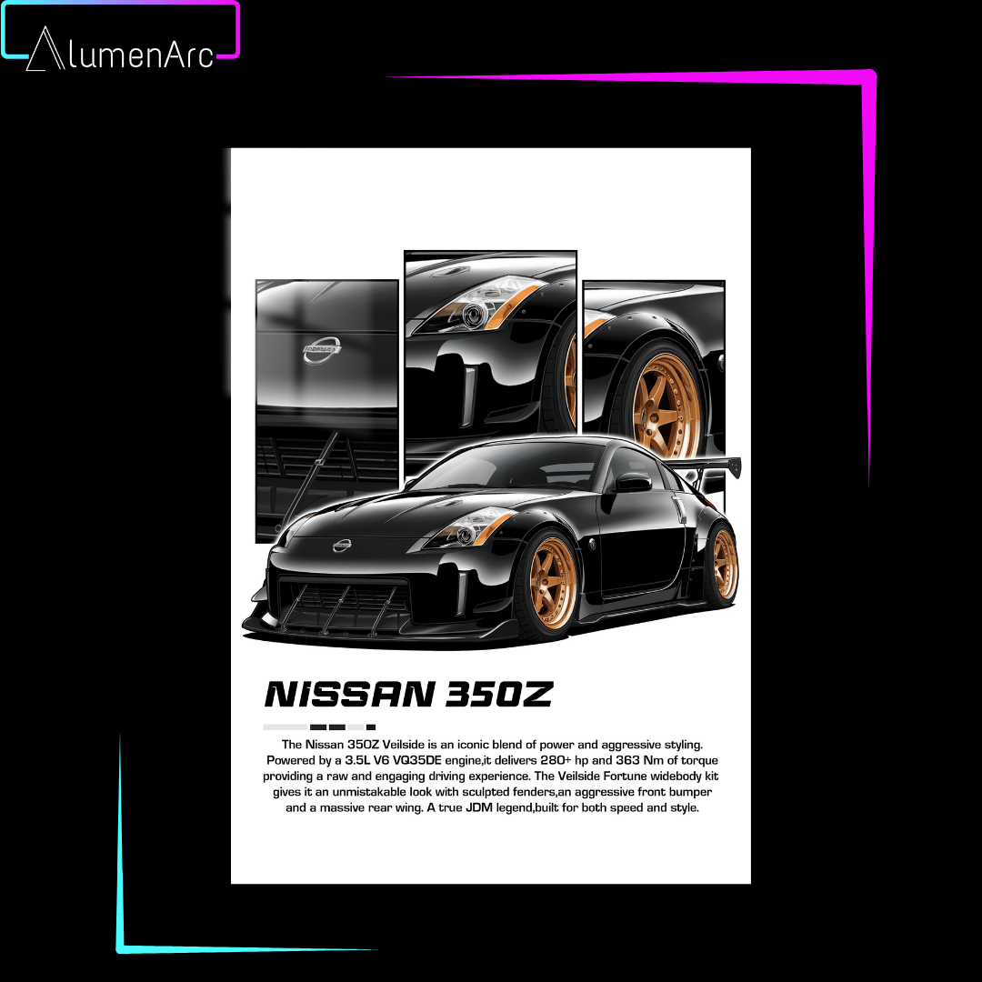 C111 - 350z Metal Poster by Alumenarc