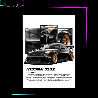C111 - 350z Metal Poster by Alumenarc