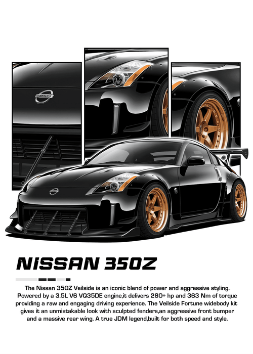 C111 - 350z Metal Poster by Alumenarc
