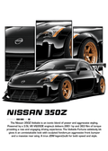 C111 - 350z Metal Poster by Alumenarc