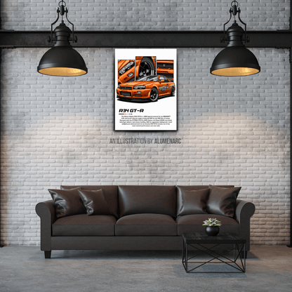 C113 - GT - R Metal Poster by Alumenarc