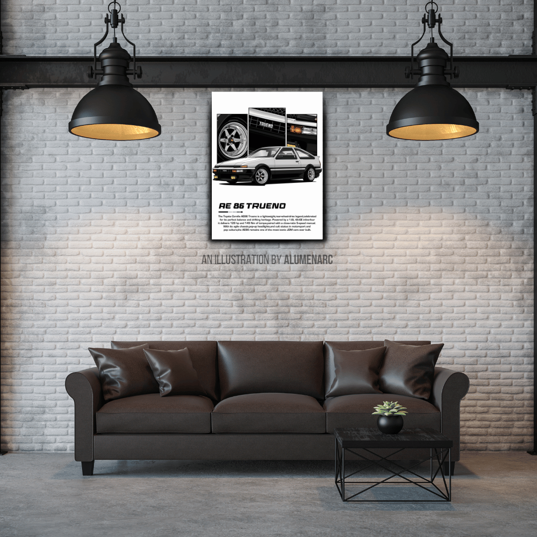 C116 - RE86 Metal Poster by Alumenarc