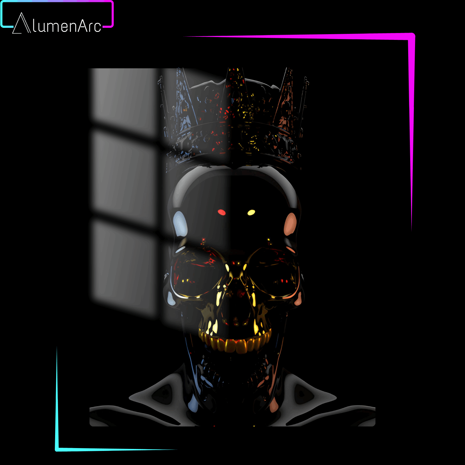 CA010-Skull Metal Poster by Alumenarc