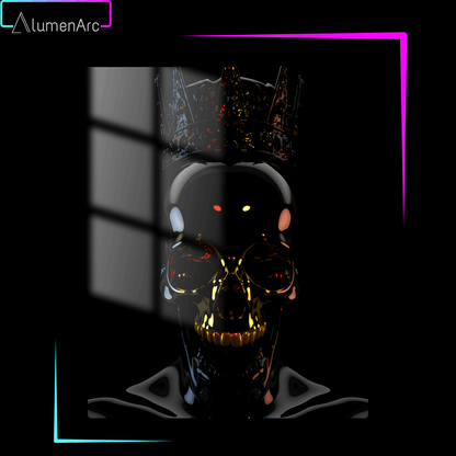 CA010-Skull Metal Poster by Alumenarc