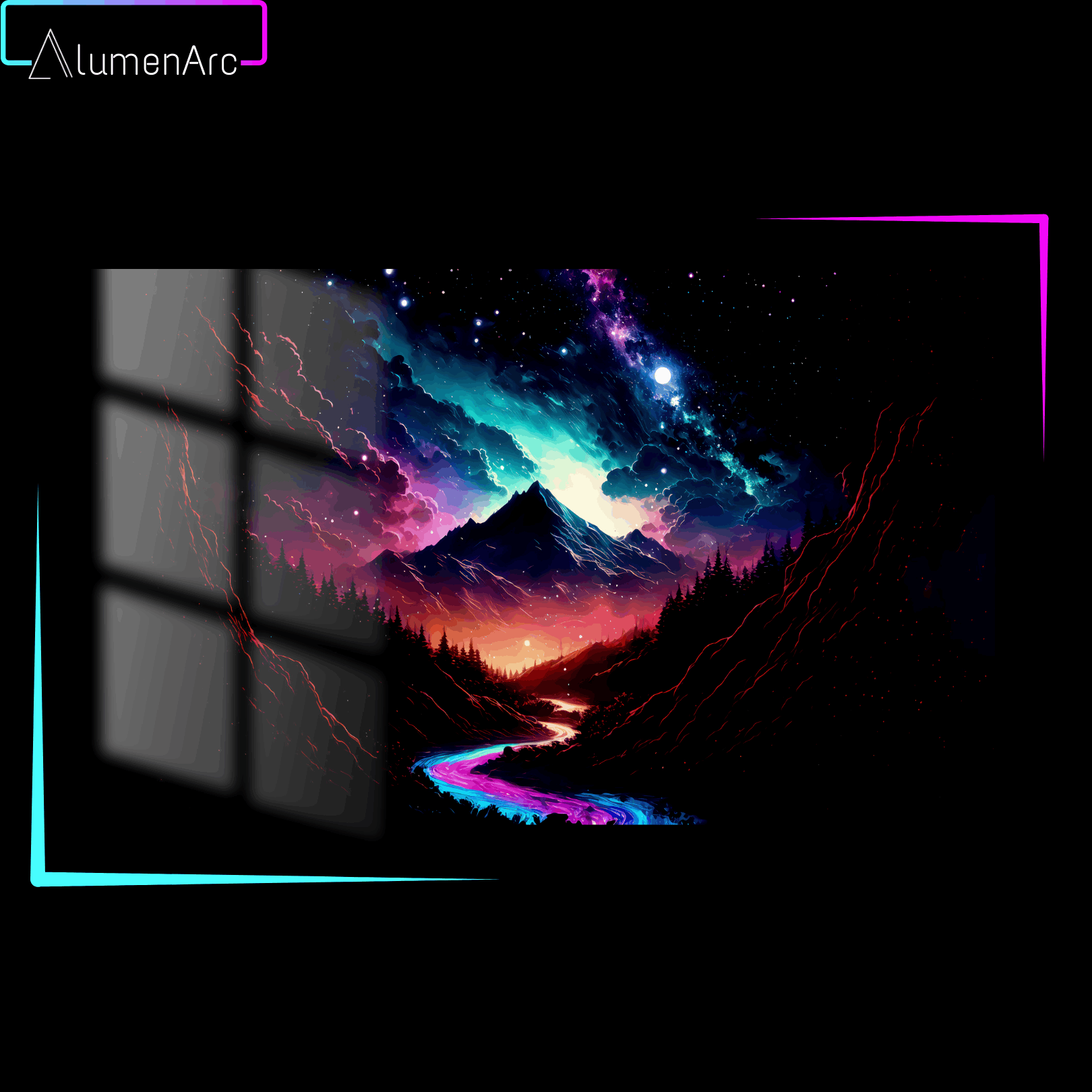 CA051-Galaxy Metal Poster by Alumenarc